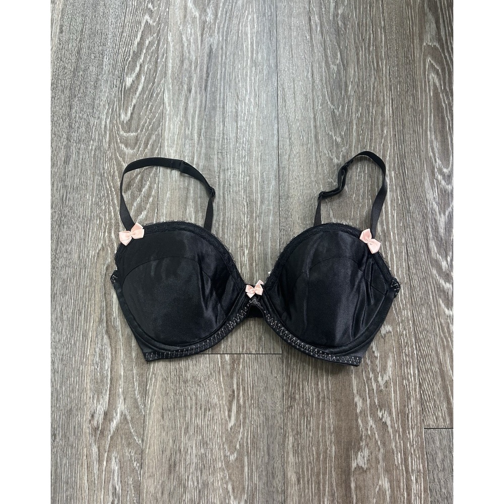 2000s Victoria's Secret Sexy Bra Bow Detail Y2K Coquette Ditsy RARE 2002